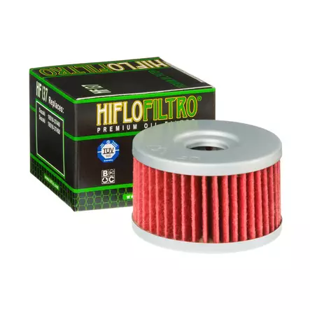 HiFlo öljynsuodatin HF137 - Moottoripyörän Öljynsuodattimet - 105729 - 1