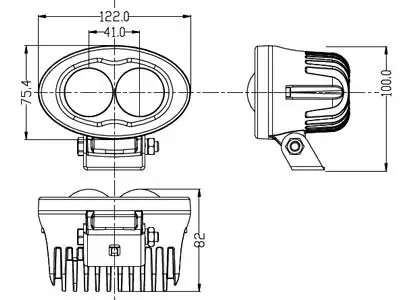 LED TRUKKIVALO SIN SPOT 9-110V 6W - Yleisosat ja tarvikkeet - 51979 - 1