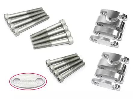 Ohjaustangon korotussarja 28,6mm tangolle - Moottoripyörän Ohjaustangot - 94939 - 1