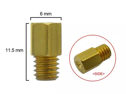 Pääsuutin, # 320 , Kuuskantti, Yhteensopiva: Mikuni - Mopon & Skootterin Kaasuttimen lisävarusteet - 98649 - 1