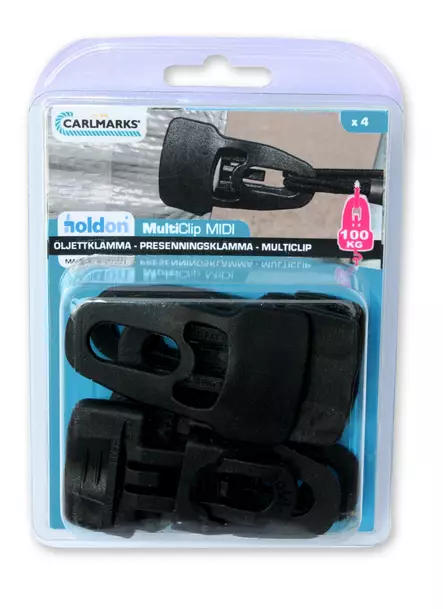 Peitteen kiinnike 4-pakkaus - Veneen Köydet - 88929 - 1