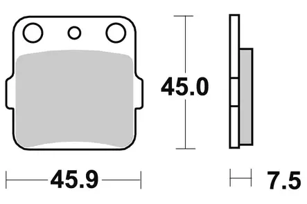 Sbs Jarrupalat Carbon Silver - Moottoripyörän Jarrupalat - 104809 - 1