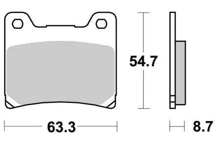 Sbs Jarrupalat Sintered - Moottoripyörän Jarrupalat - 104779 - 1