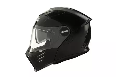 SIMPSON Kypärä Darksome 06 solid musta S - MP Avattavat kypärät - 87779 - 1