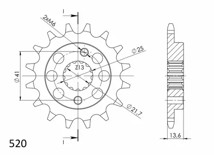 Supersprox Eturatas 1307.15 - Moottoripyörän Eturattaat - 102769 - 1