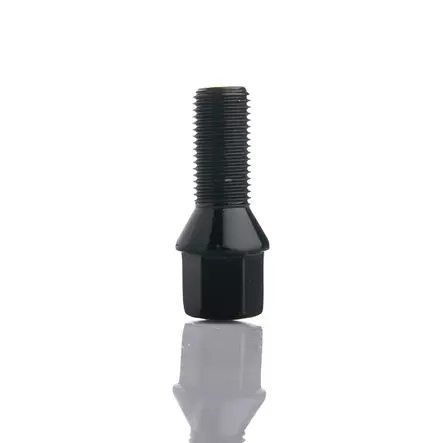 Tähtipää aluvannepulttisarja 1,5mm nousu, 12mm, pituus 28mm, musta 20 kpl - Pultit ja mutterit - 115599 - 1