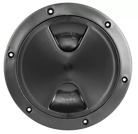 Tarkistusluukku musta 125mm - Veneen Luukut & lokerot - 68719 - 1