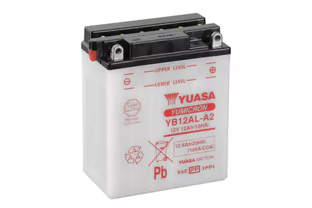 Yuasa akku, YB12AL-A2 (cp) Happopatruuna mukana (4) - Yleisosat - Akut - 107929 - 1
