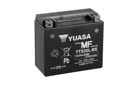 Yuasa akku, YTX20L(WC) hapotettu (4) - Yleisosat - Akut - 108379 - 1
