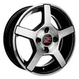 Barzetta Carrello Black Polished 5.5x14 Jako: 4x100 ET: 30 vanne - Perävaunujen vanteet - 2839 - 1