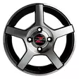 Barzetta Carrello Black Polished 5.5x14 Jako: 4x100 ET: 30 vanne - Perävaunujen vanteet - 2839 - 2