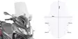 GIVI SPOILER PIAG.MP3 300 HPE - Moottoripyörän Tuulisuojat - 112459 - 1