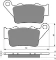 GOLDFREN Jarrupalat 023 Ceramic carbon AD - Moottoripyörän Jarrupalat - 87989 - 1