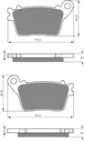 GOLDFREN Jarrupalat 242 Ceramic Carbon S3 - Moottoripyörän Jarrupalat - 87959 - 1