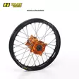 Haan wheel SX65 16- REAR 12-1,60 BLACK RIM/ORANGE HUB - Moottoripyörän Täydelliset vanteet - 85849 - 1