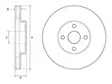 JARRULEVY DELPHI, 2 KPL / PKT, ETU, TOYOTA COROLLA, COROLLA VERS - Yleisosat ja tarvikkeet - 15119 - 1