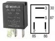 MIKRORELE WEHRLE 12V 25A VASTUKSELLA - Yleisosat ja tarvikkeet - 156769 - 1