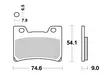 Sbs Jarrupalat Sintered - Moottoripyörän Jarrupalat - 105209 - 1