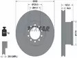 TEXTAR JARRULEVY 335MM MB ATEGO ETU EML 17.5 - Yleisosat ja tarvikkeet - 55599 - 1